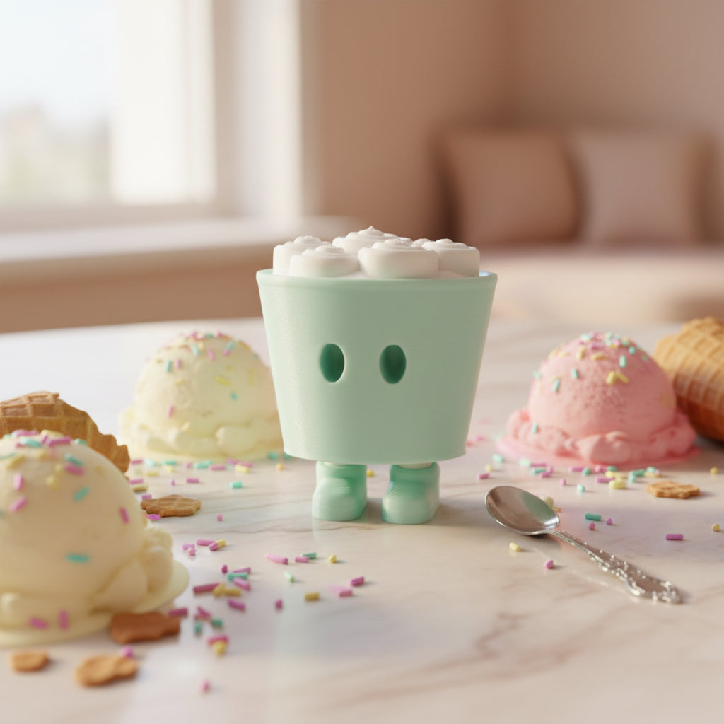 Zou IceCreamRoll 3D printed collectible by MUNORI