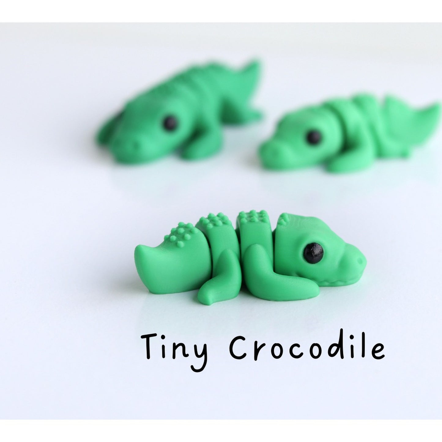 Tiny Baby Crocodile 3D printed collectible by MUNORI