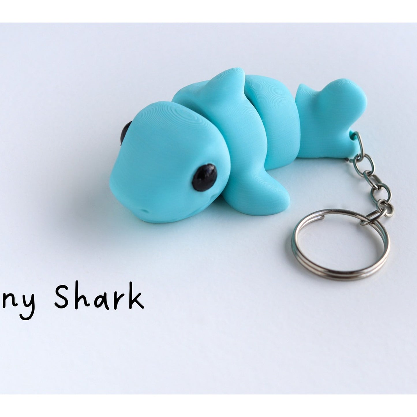 Tiny Baby Shark 3D printed keychain by MUNORI